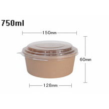 КУПА КАРТОН ф15 ЗА САЛАТА КРАФТ 750мл в6см 25оз х50