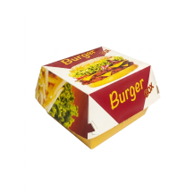 КУТИЯ КАРТОН ЗА БУРГЕР ЦВЕТНА 11х11х9см х50